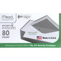 Mead #6 3/4 Security Envelopes White #6 3/4 80 ct