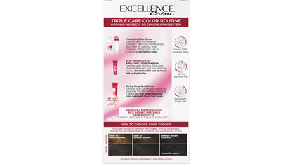 Loreal Excel Creme Color #3 Natural Black 1.74oz