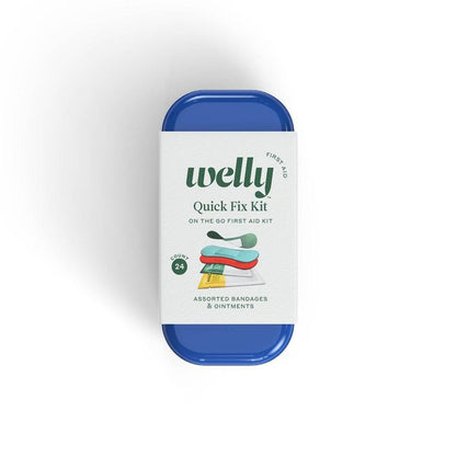 Welly Kid's Quick Fix First Aid Bandage Travel Kit - Colorwash, 24 count