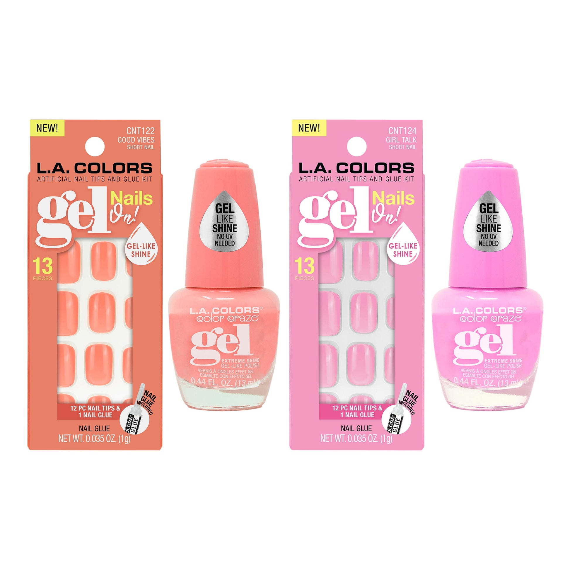 L.A. Colors Nail Vibe Artificial Nail Tips - Inspire