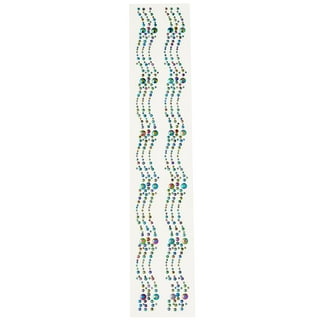 Artskills Silver Glitter Gem Letter Stickers, 72 Count