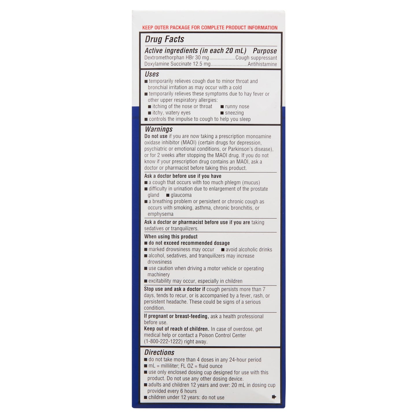 MAX TUSSIN LQ 200-20MG/10ML 473ML