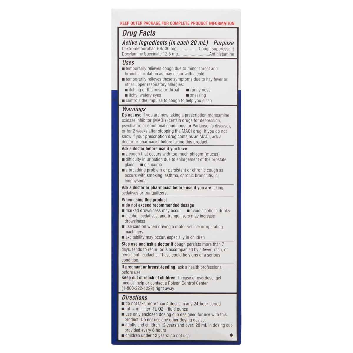TUSSIN DM MAX STRENGTH LIQ 8OZ