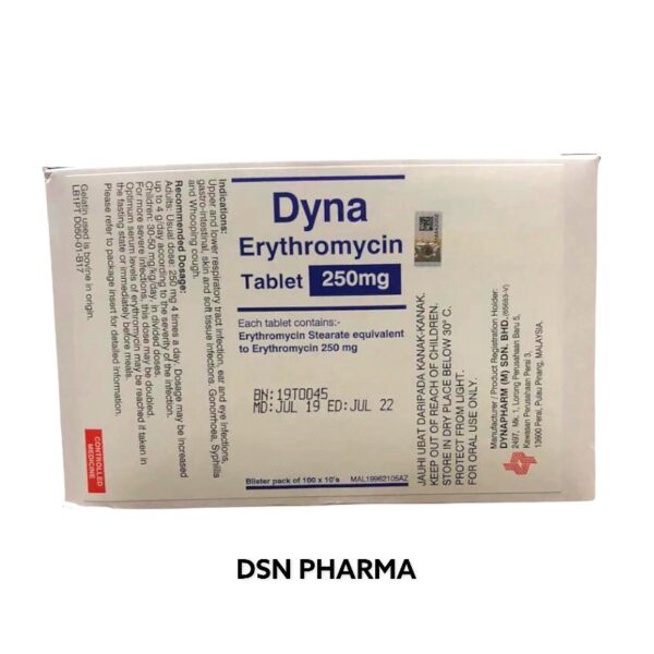 ERYTHROMYCIN TB 250MG 30