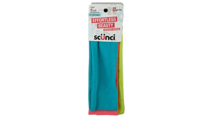 Scünci Effortless Beauty Woven Twisters Neon, 6 CT