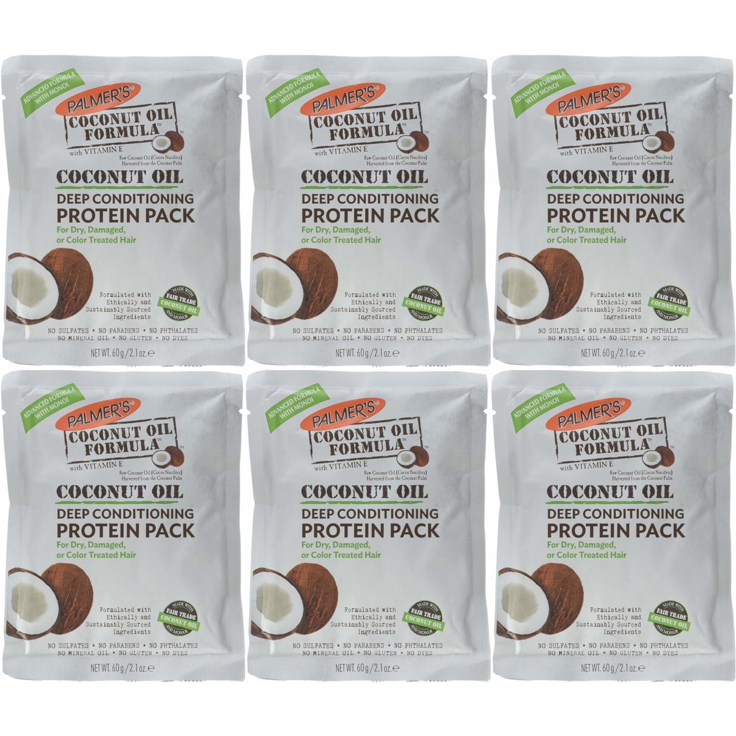 Palmer's Coconut Oil Formula Coconut Oil Deep Conditioning Protein Pack 2.1oz