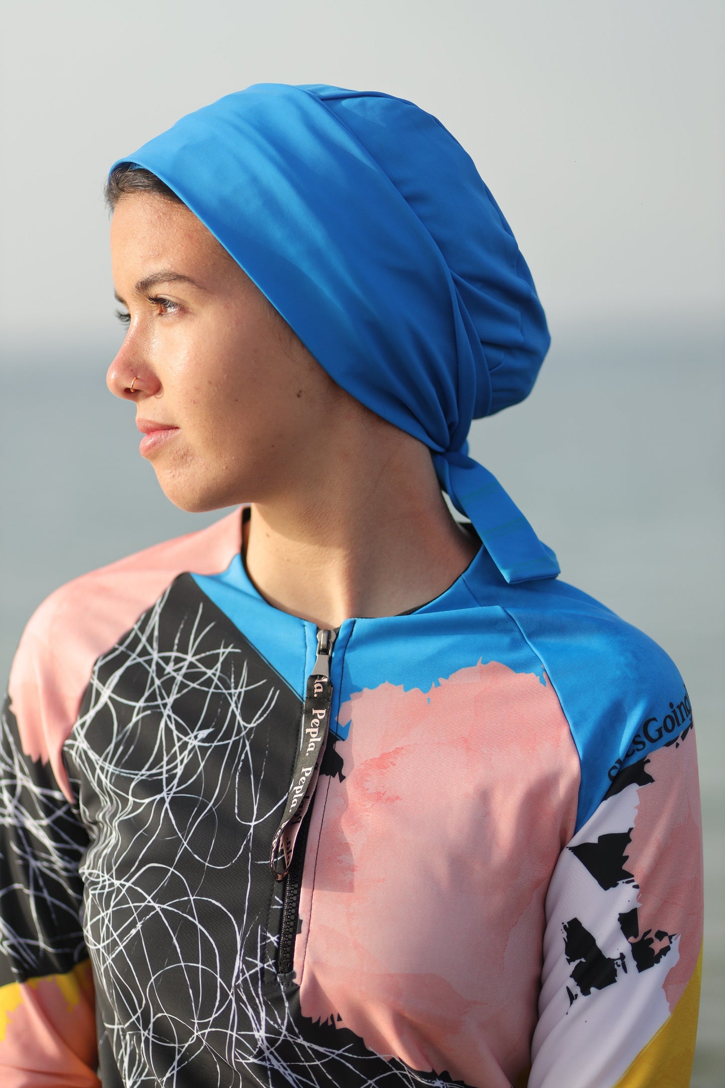 YGN SWIM TURBAN TERRA COTTA