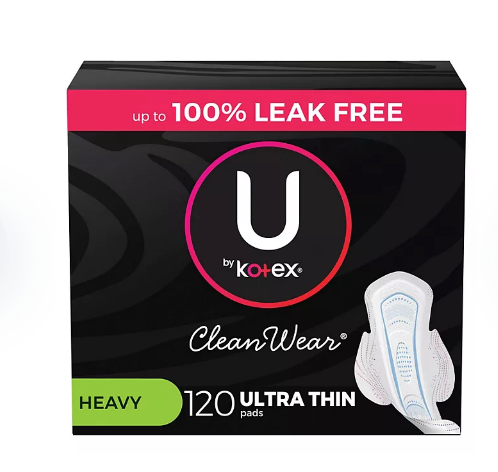 U BY KOTEX REG ULT THIN+WING PAD 6X22CT