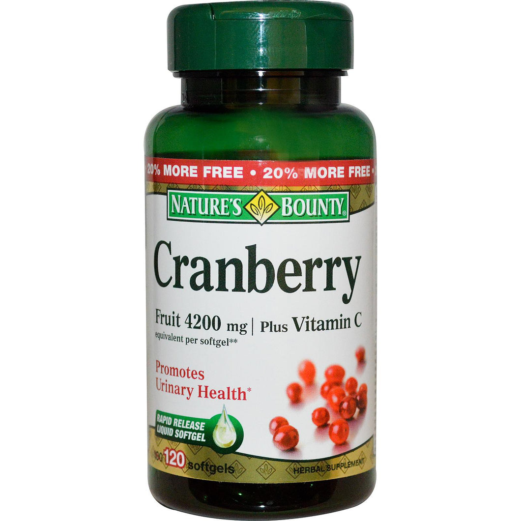 CRANBERRY 4200MG +C SGC 250CT NAT BOUNTY