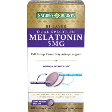 MELATONIN DUAL SPECTRM TAB 60CT NAT BNTY