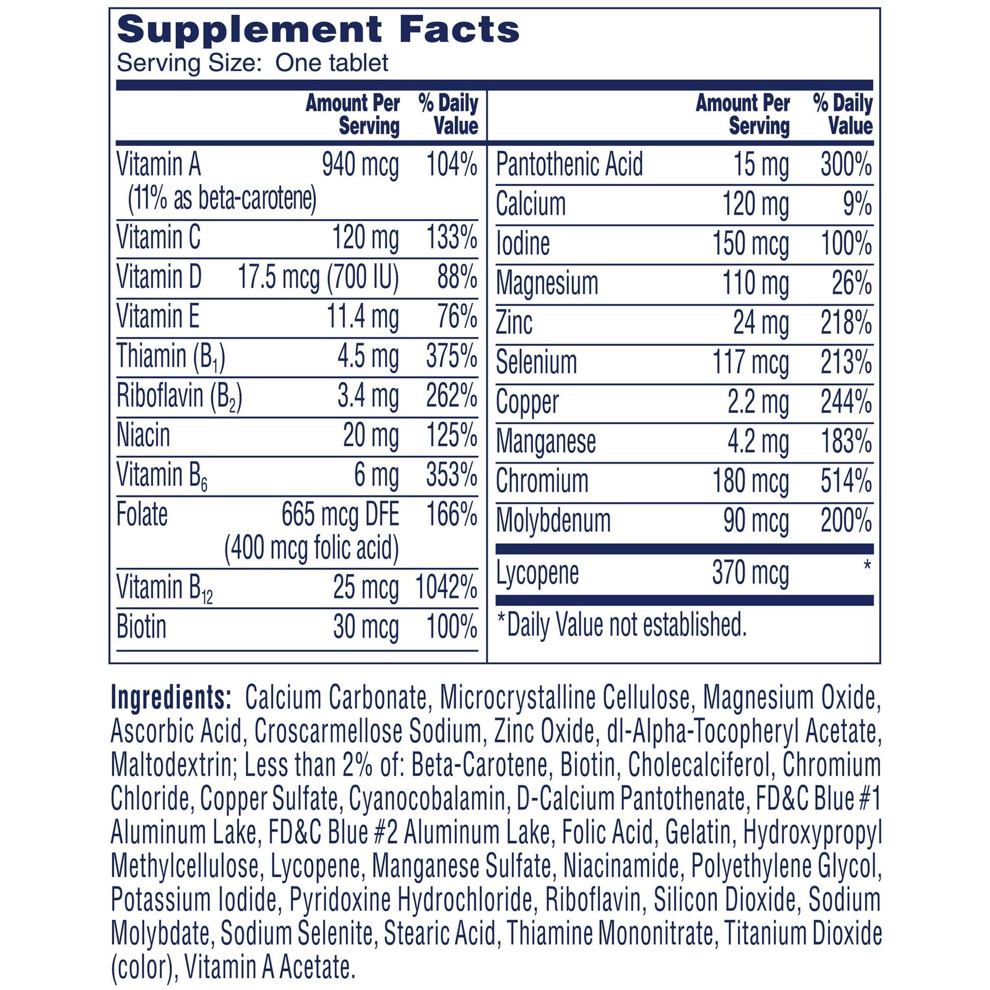 LDR MULTIVITAMIN TB 200 MEN 50+