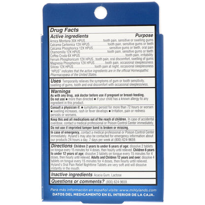 HYLAND'S 4 KIDS ORAL PAIN RELIEF TAB 125
