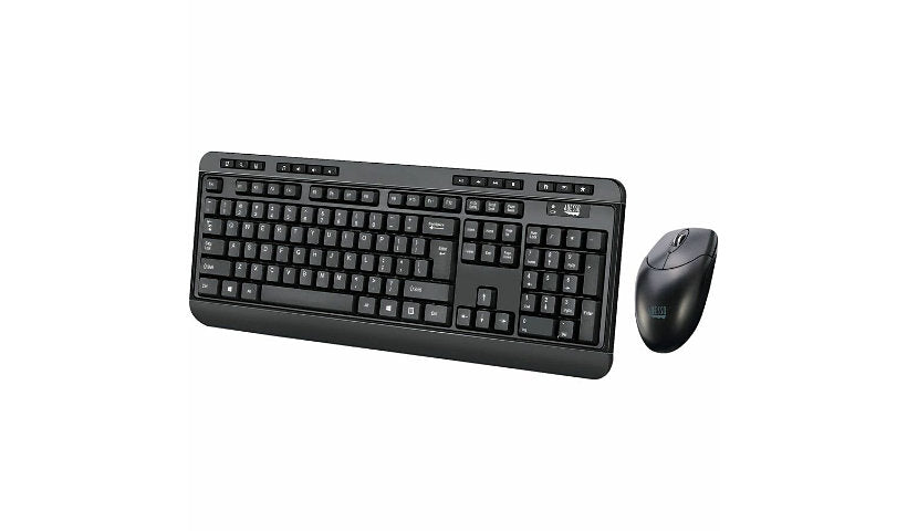 Adesso WKB-1330CB Wireless Keyboard and Mouse - Black