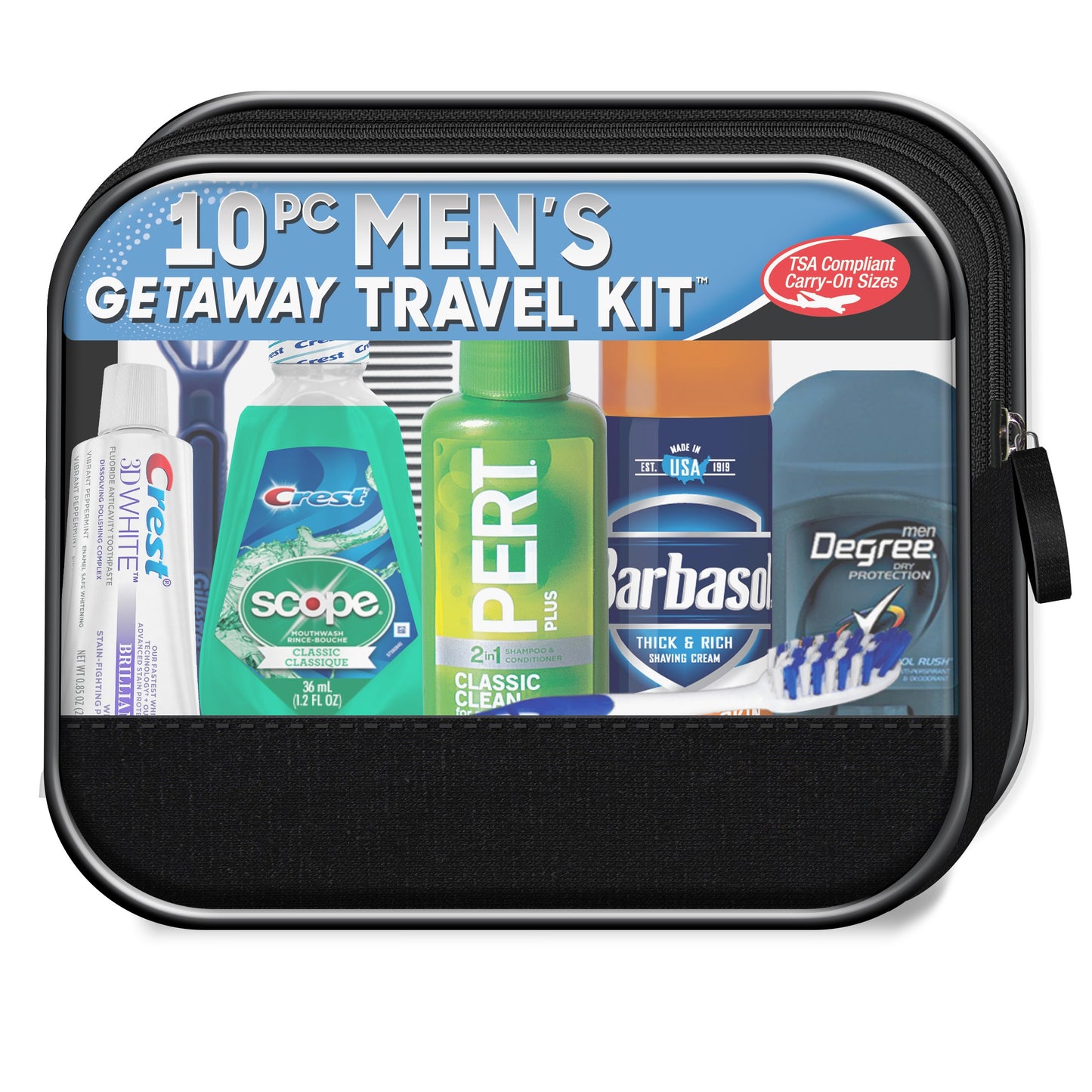 Convenience Kits International Man On The Go Travel Kit, 10 count