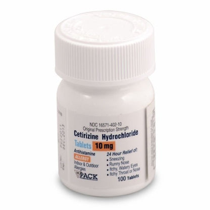 CETIRIZINE 10 MG TAB 100 UD