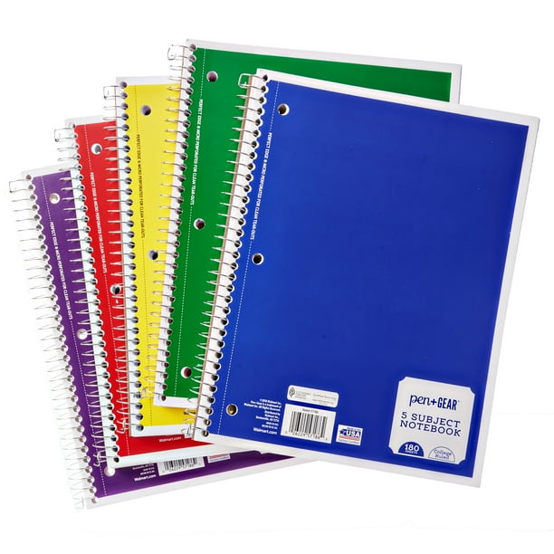 iQ Bold Compact Fat Book College Ruled 180 Sheets 5.5” X 4” Assorted Colors