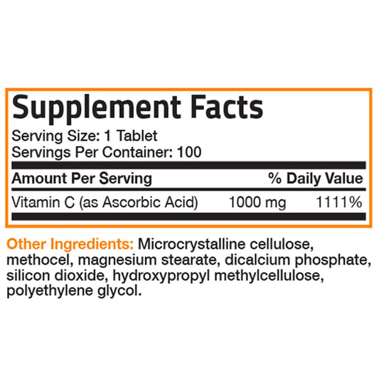 C-500 ASCORBIC ACID TB 100