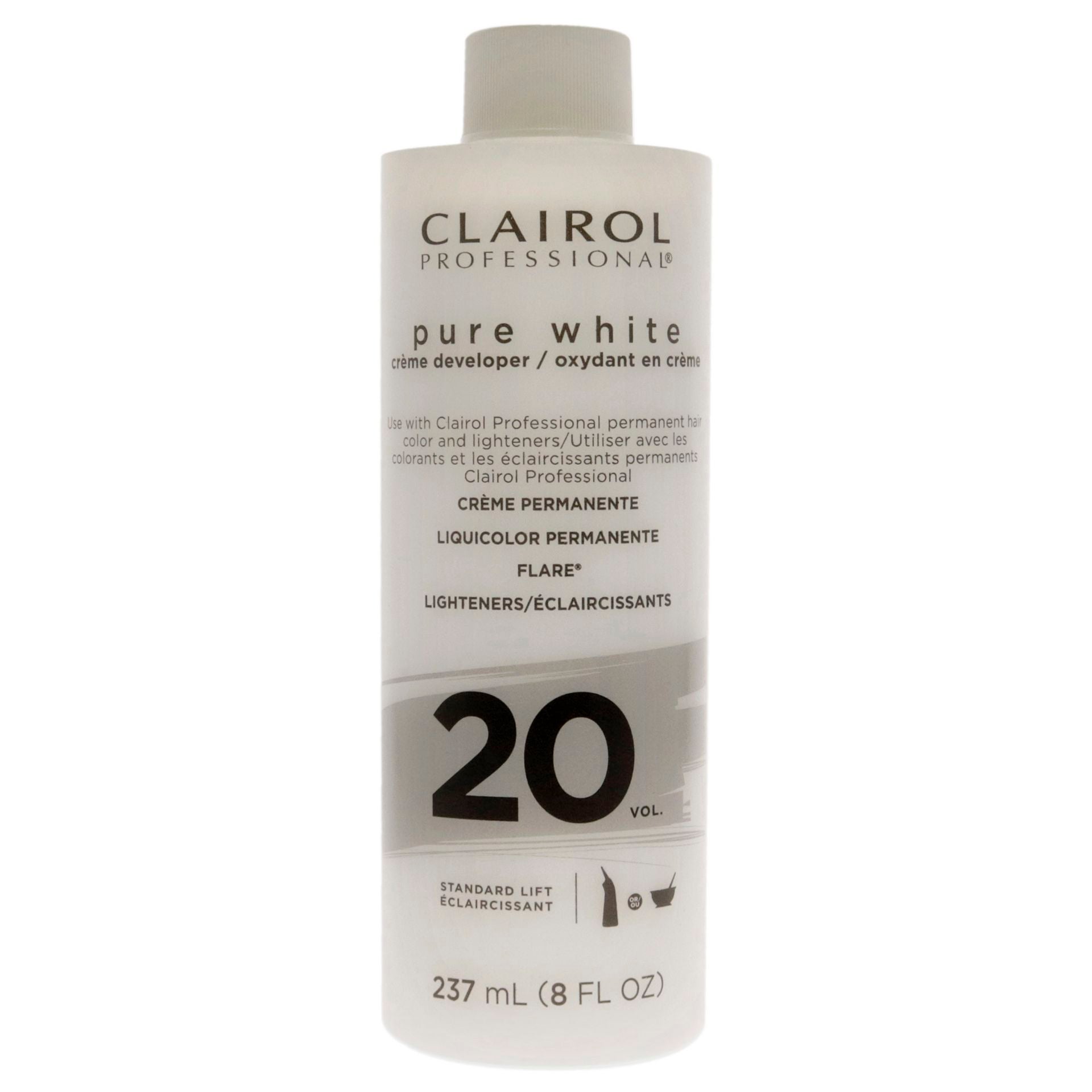 Clairol Pure White 20 Creme Developer Standard Lift 8oz