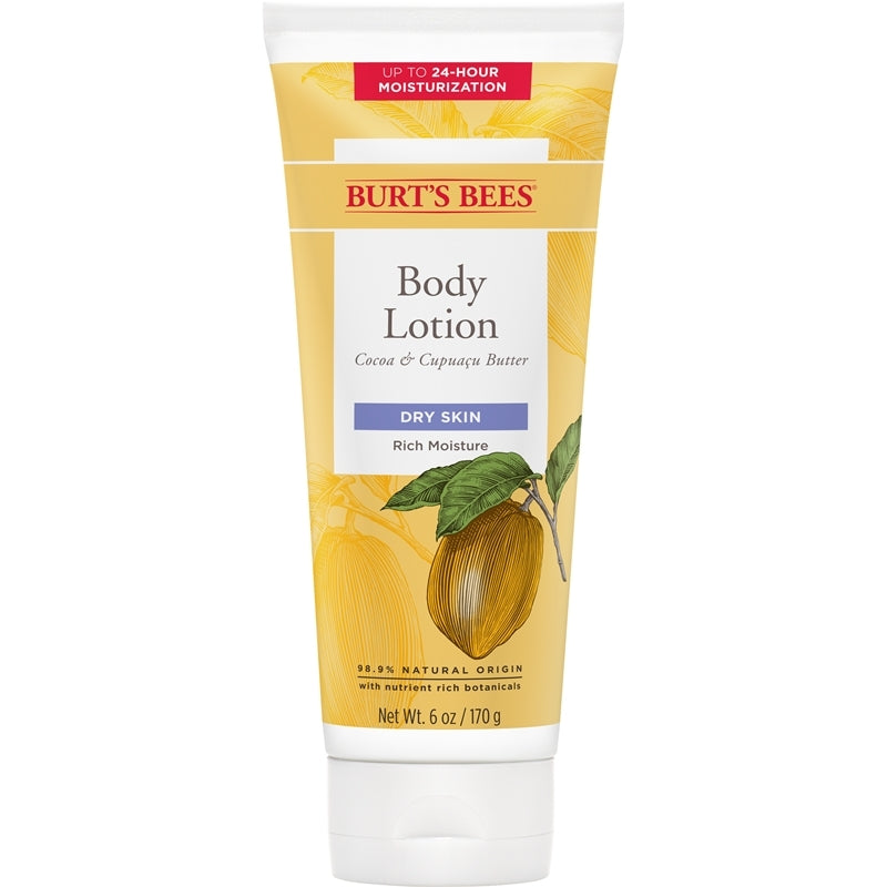 Burt’s Bees Richly Replenishing Cocoa & Cupuacu Butters Body Lotion, 12 oz