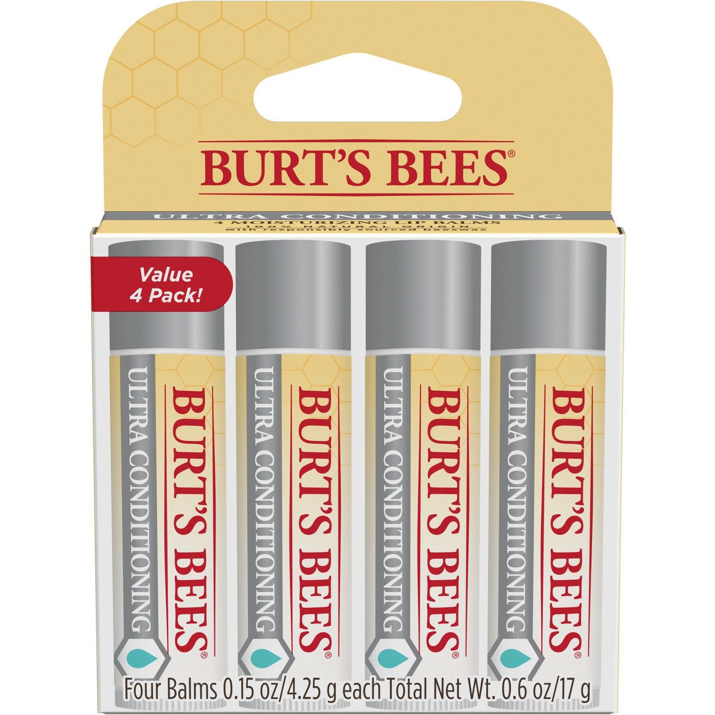 Burts Bees Lip Balm Moisturize Ultra Conditioning (6in)