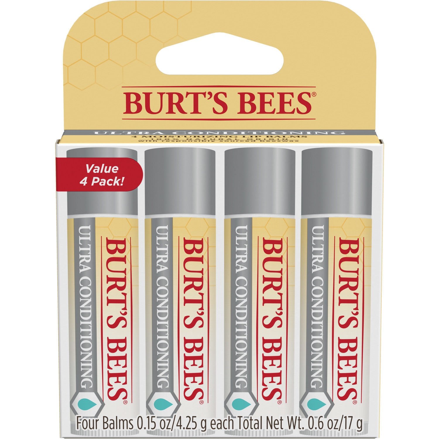Burts Bees Lip Balm Moisturize Ultra Conditioning (6in)