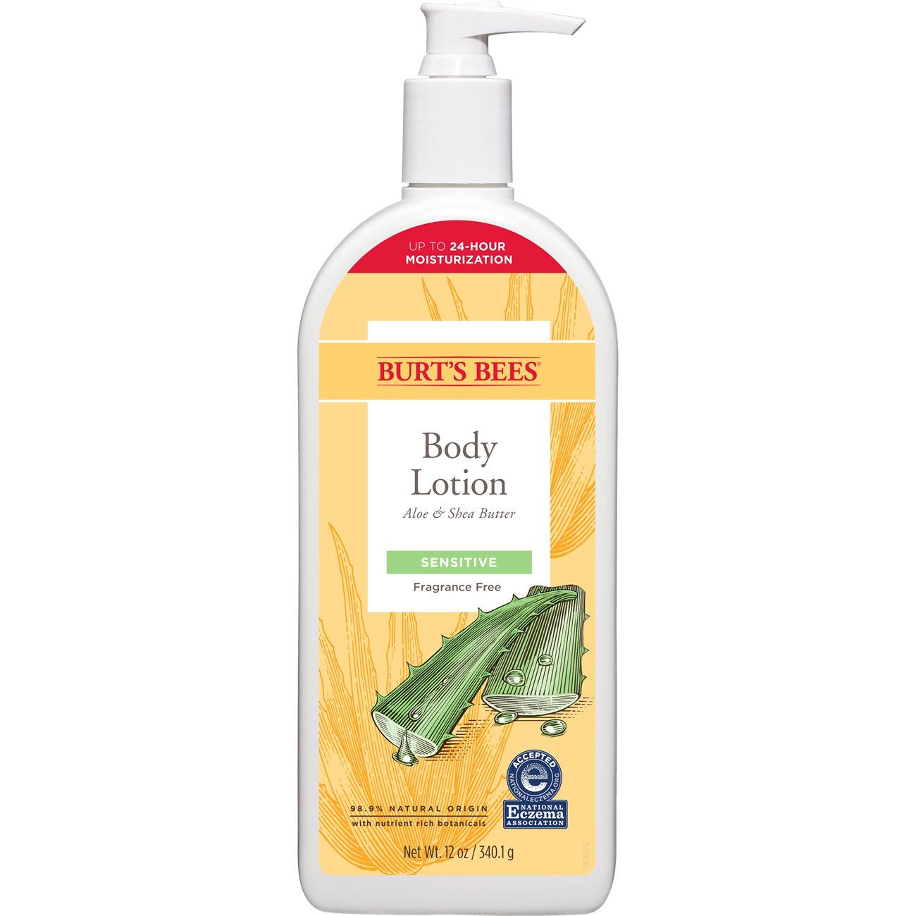 Burts Bees Body Lotion Aloe & Shea Butter 6oz Sensitive