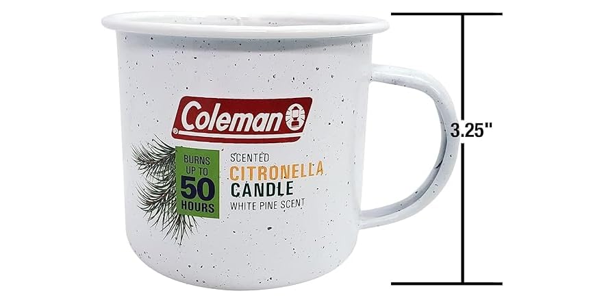 COLEMAN CITRONELLA CANDLE 6.7OZ