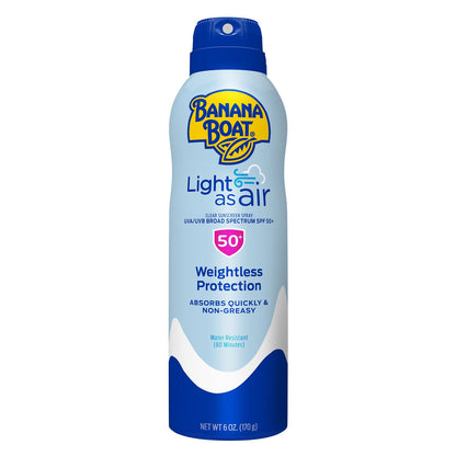 Banana Boat Spf#50+ Light As Air Weightless Lotion 6oz