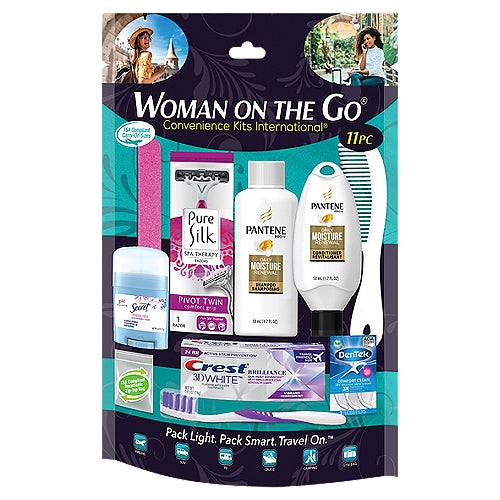 Convenience Kits International Woman On The Go Travel Kit, 11 count