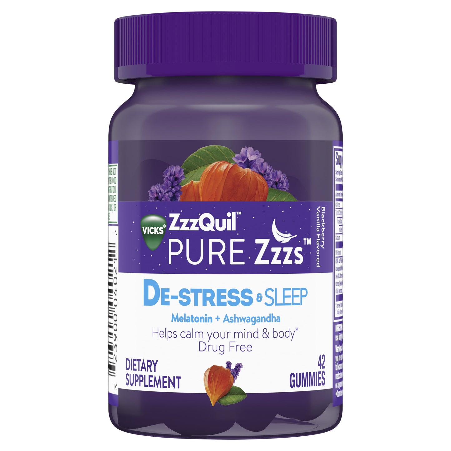 ZZZQUIL PURE ZZZS DE-STRESS GMY 42CT