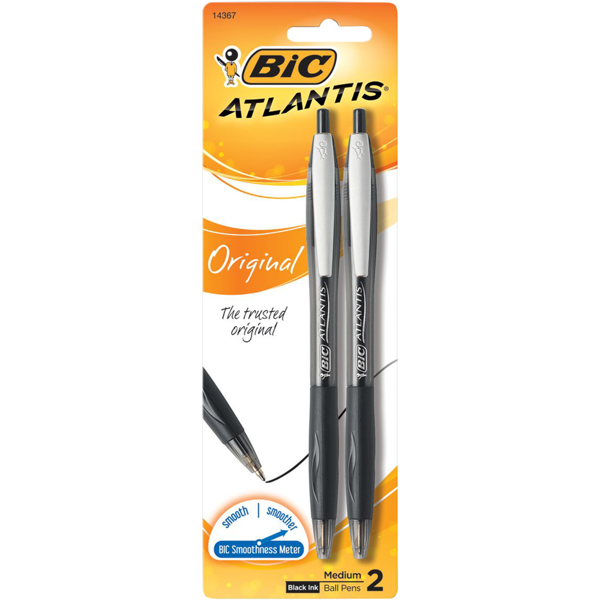 BIC PEN ATLANTIS RTBE 6X2 MD BLK