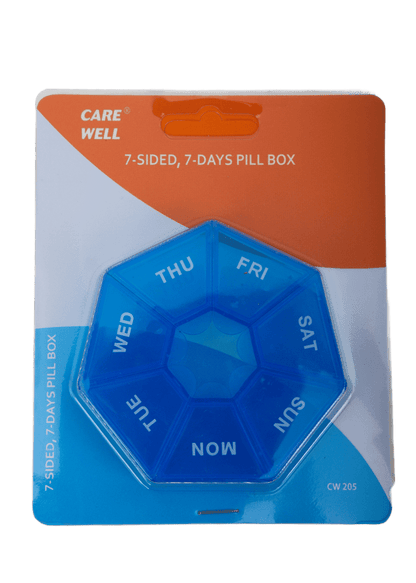 RAINBOW 7-SIDED PILL REMINDER