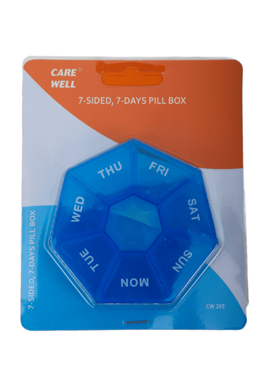 RAINBOW 7-SIDED PILL REMINDER