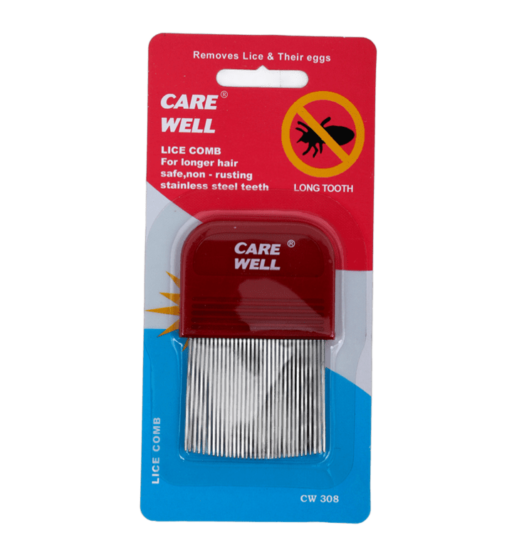 Kiss Red Metal Lice Comb (12in)