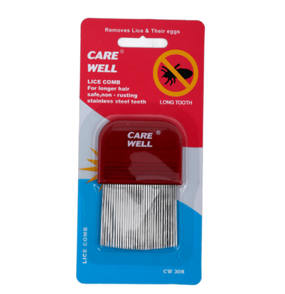 Kiss Red Metal Lice Comb (12in)