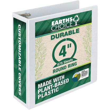 samsill Earth's Choice Plant Based View Binder - White, 1.5"
