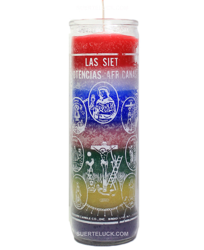 Star Candle Prayer Candle, 8in - Seven African Powers