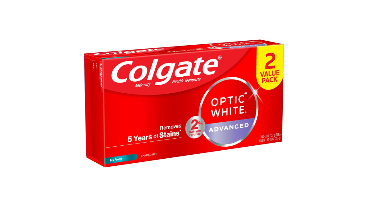 COLGATE OPTIC WHITE ADV T/P ICY 3.2OZ