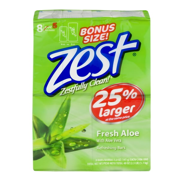 ZEST BATH BR 3X4OZ FRESH ALOE