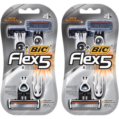 BIC FLEX 5 SHAVER 2CT