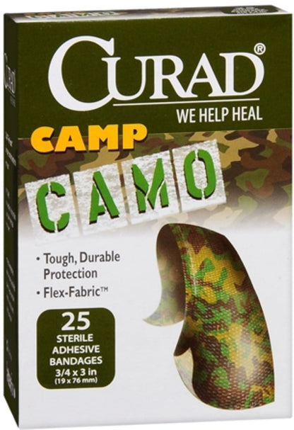 CURAD BANDAGE KIDS CAMP CAMO PK 1SZ 25CT
