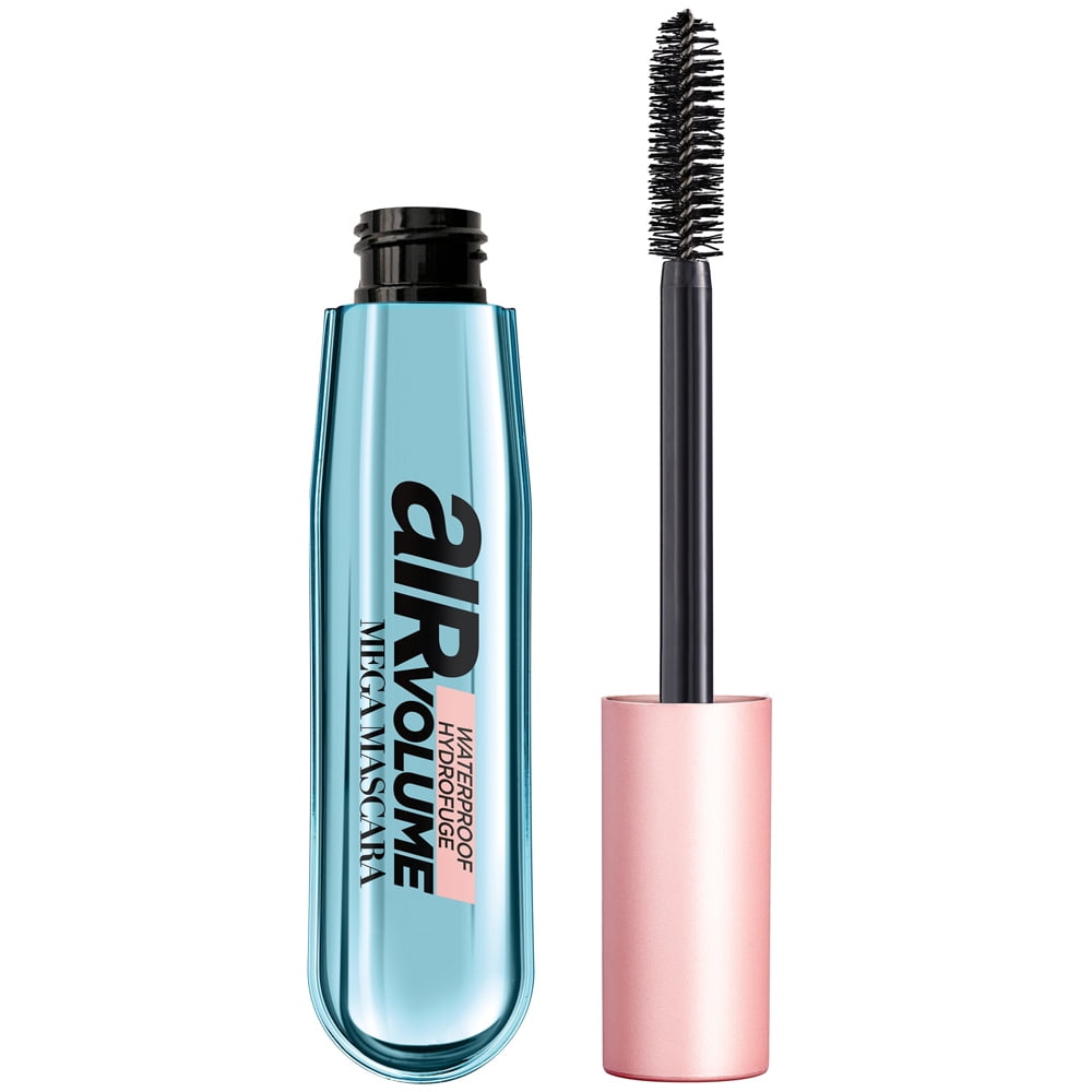 L'Oreal Paris Air Volume Mega Mascara, Lightweight Mega Volume Washable, Blackest Black, 0.3 fl. oz.