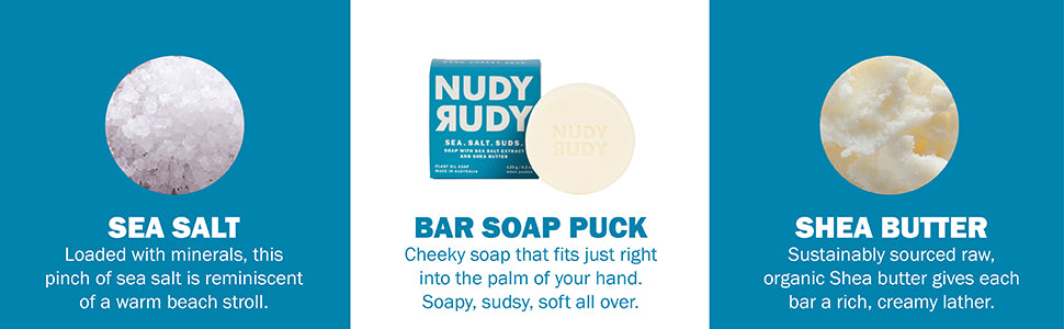 NUDY RUDY HAND WASH,SEA SLT SUDS