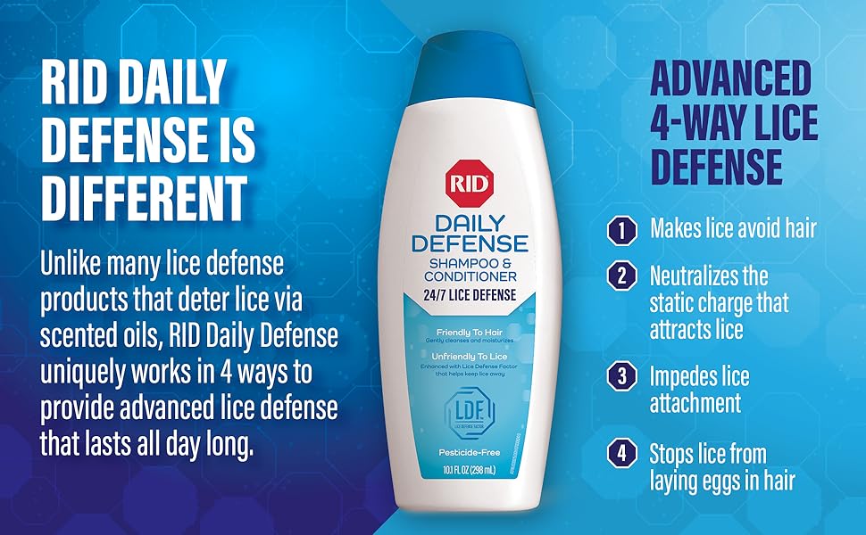 RID DAILY DEFENSE SH 6.8OZ SH/CD