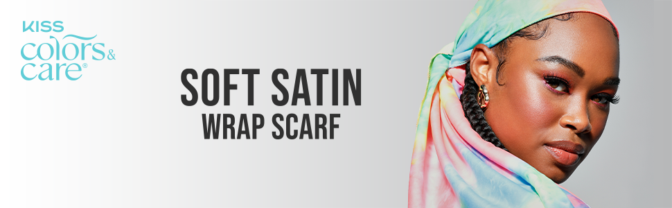 KISS Colors & Care Satin Wrap Scarf - Leopard