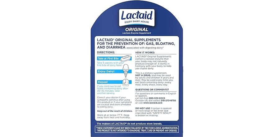 LACTAID ORIGINAL TB 120 CPLT