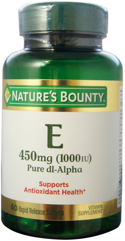 VIT E 180MG DL-ALP SGC 120CT NAT BOUNTY