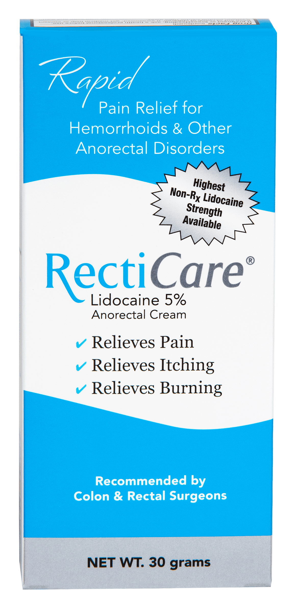 RECTICARE 5% ANORECTAL CRM 30 GM
