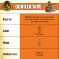 Gorilla Black Tape To-Go Handy Roll  1 in x 10 Yard Roll