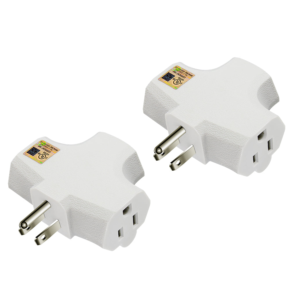 GE VINYL 3 2 GROUNDING ADAPTE
